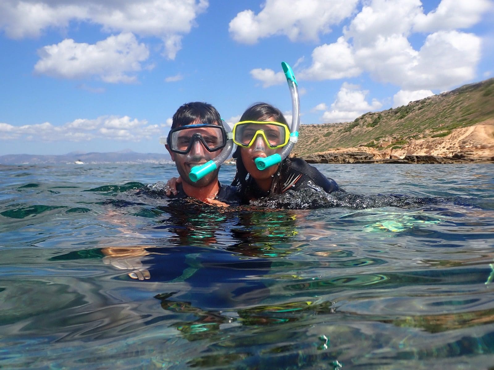 Paare beim Schnorcheln